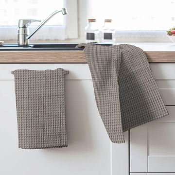 Полотно вафельное 150 см наб 29306-1 коричневый