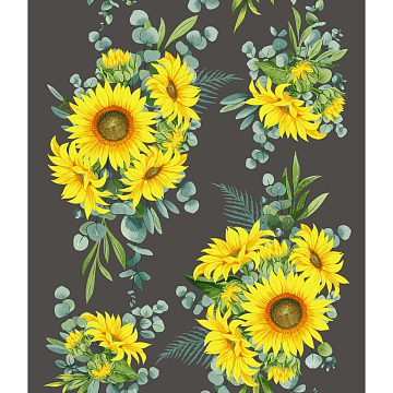 Полотно вафельное 50 см наб 62190-1 Подсолнух