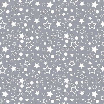 Бязь Комфорт 150 см наб 64016-2 Белое ассорти на сером