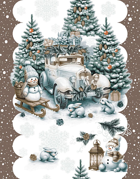 Дорожка 50 см наб 29385-2 Веселый Новый год