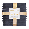 Плед велсофт Fine Line Графит 19-3927 полоса, 3 см