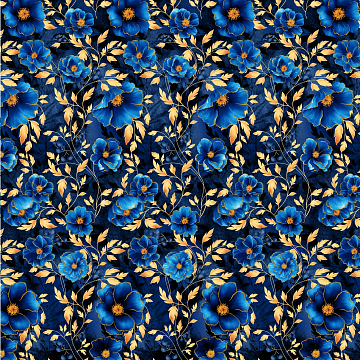 Бязь Премиум 220 см наб 72241-1 Сапфировый букет