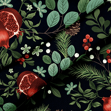 Рогожка 150 см наб арт. 904 29294-1 Гранатовый сад