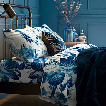 Бязь Премиум 220 см наб 72204-2 Жостовская роспись