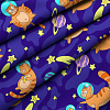 Простыня перкаль WENGE KIDS 60097-1 Astronaut cat