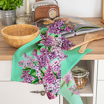 Полотно вафельное 50 см наб 29428-1 Сирень