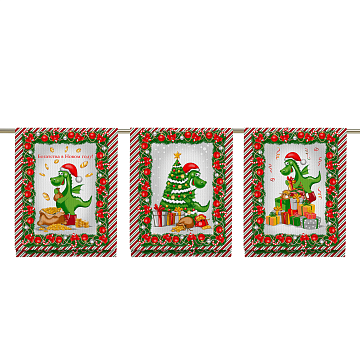 Полотно вафельное 150 см 29209-1 Новогодние подарки