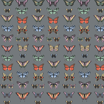 Перкаль 220 см 7229-1 Бабочки