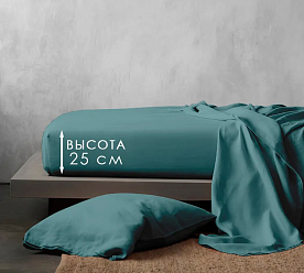 Простынь на резинке 160х200 Сатин