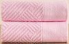Комплект махровых полотенец FLOOX бордюр Венера, розовый
