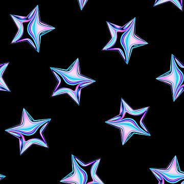 Перкаль 220 см наб 50255-2 Неоновые звезды на черном