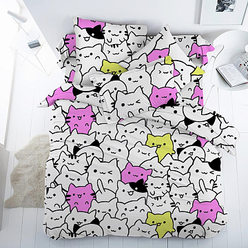 Перкаль 150 см наб 64070-1 Кошачий патруль