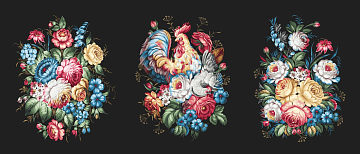 Полотно вафельное 150 см наб 29406-1 Жостово