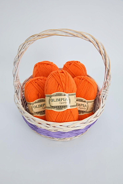 Пряжа для ручного вязания Olimpia Sparta цв.IR4 оранж 5шт*100г