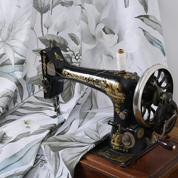 Перкаль 220 см 6984-1 Серебряный лотос