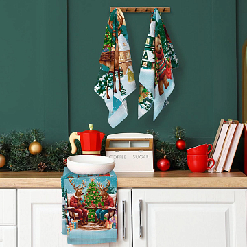 Рогожка 150 см наб арт. 904 29383-1 Праздник к нам приходит