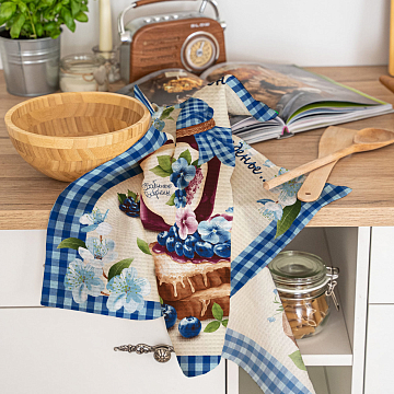 Полотно вафельное 50 см наб 29323-1 Бабушкино варенье