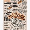 Полотно вафельное 50 см наб 62001-1 Time coffee