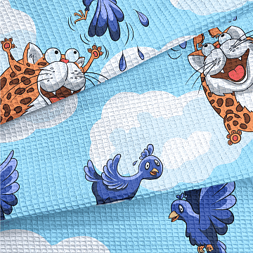 Полотно вафельное 150 см наб 29334-1 Курлык