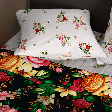 Бязь Премиум 220 см наб 72204-1 Жостовская роспись