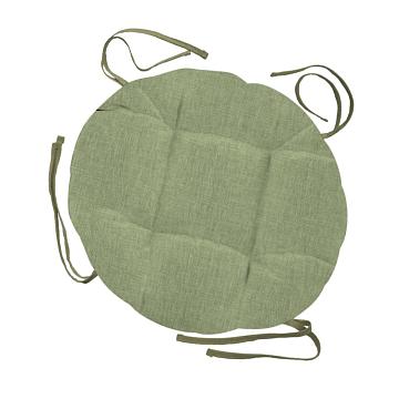 Подушка на стул с тафтингом круглая Vse DOMA 60008-5 Олива