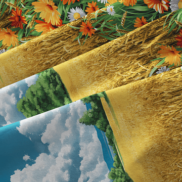 Бязь Премиум 220 см наб 72044-1 Родные просторы