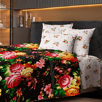 Бязь Премиум 220 см наб 72204-1 Жостовская роспись