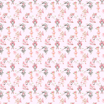 Бязь Премиум 150 см наб 13211-1 Балеринки