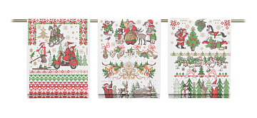 Рогожка 150 см наб арт. 904 29211-1 Новогоднее чудо