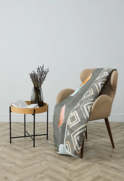 Покрывало двустороннее п/э Комфорт Перья