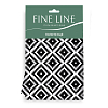 Полотенце вафельное Fine Line 62077-4 Ромбы черно-белые
