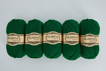 Пряжа для ручного вязания Olimpia Sparta цв.IR8 изумруд 5шт*100г