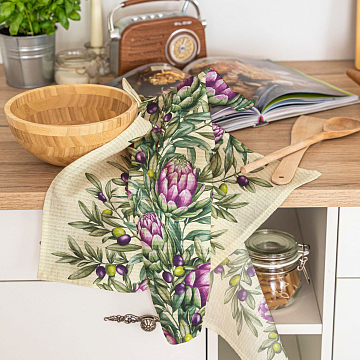 Полотно вафельное 50 см наб 29501-1 Артишок