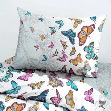 Бязь Премиум 150 см 13091-1 Бабочки