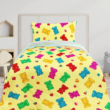 КПБ Milo by Fine Line Поплин 64006-1/50144-2 Гамми на желтом