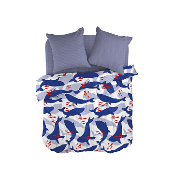 КПБ WENGE YOUNG Перкаль 60130-1/60157-2 Marine