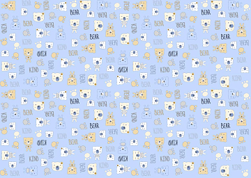 Фланель 90 см 21186-2 Мишки