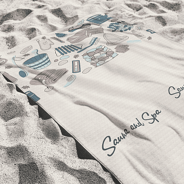 Полотно вафельное 150 см наб 29238-1 Сауна