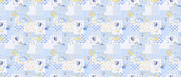 Ситец 95 см 29023-2 Мишки в облаках