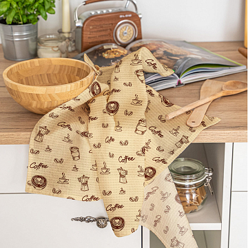 Полотно вафельное 50 см наб 29499-1 Кофе-брейк