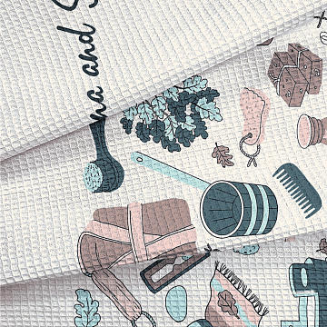 Полотно вафельное 150 см наб 29238-1 Сауна