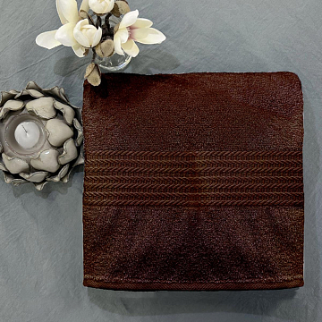 Салфетка махровая Маруся темно-коричневый