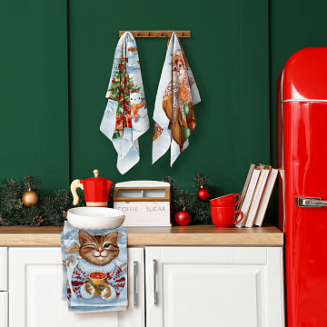 Полотно вафельное 150 см наб 29299-1 Время сказочных историй