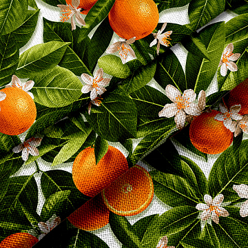 Рогожка 150 см наб арт. 904 29426-1 Апельсины