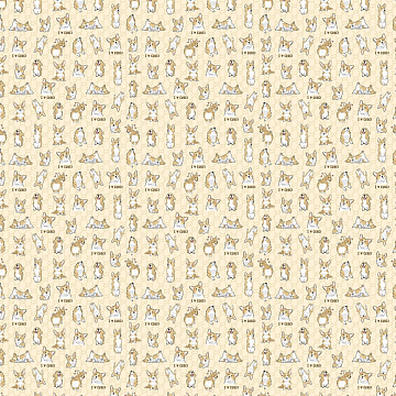 Перкаль 220 см 6979-1 Веселые корги