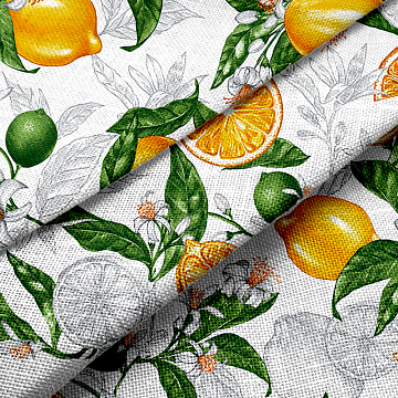 Рогожка 150 см наб арт. 904 29249-1 Лимон