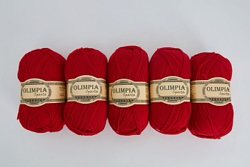 Пряжа для ручного вязания Olimpia Sparta цв.IR5 клубника 5шт*100г