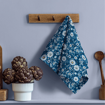 Полотно вафельное 150 см наб 29337-2 Ромашки