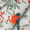 Полотно вафельное 50 см наб 62059-2 Снегири на сером Полотно вафельное 50 см наб 62059-2 Снегири на сером