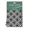 Полотенце вафельное Fine Line 62077-4 Ромбы черно-белые